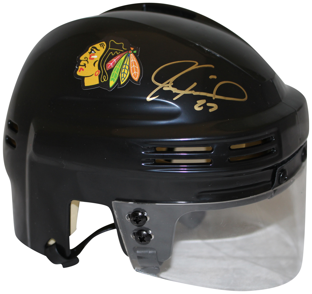 Jeremy Roenick Autographed Chicago Blackhawks Black Mini Helmet Beckett