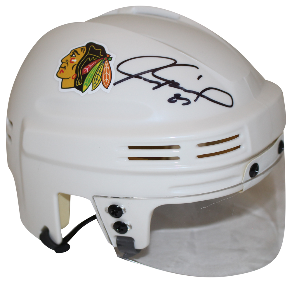 Jeremy Roenick Signed Chicago Blackhawks White Mini Helmet Beckett