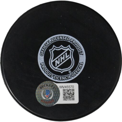 Jeremy Roenick Autographed Chicago Blackhawks Puck Full Name Beckett 46804