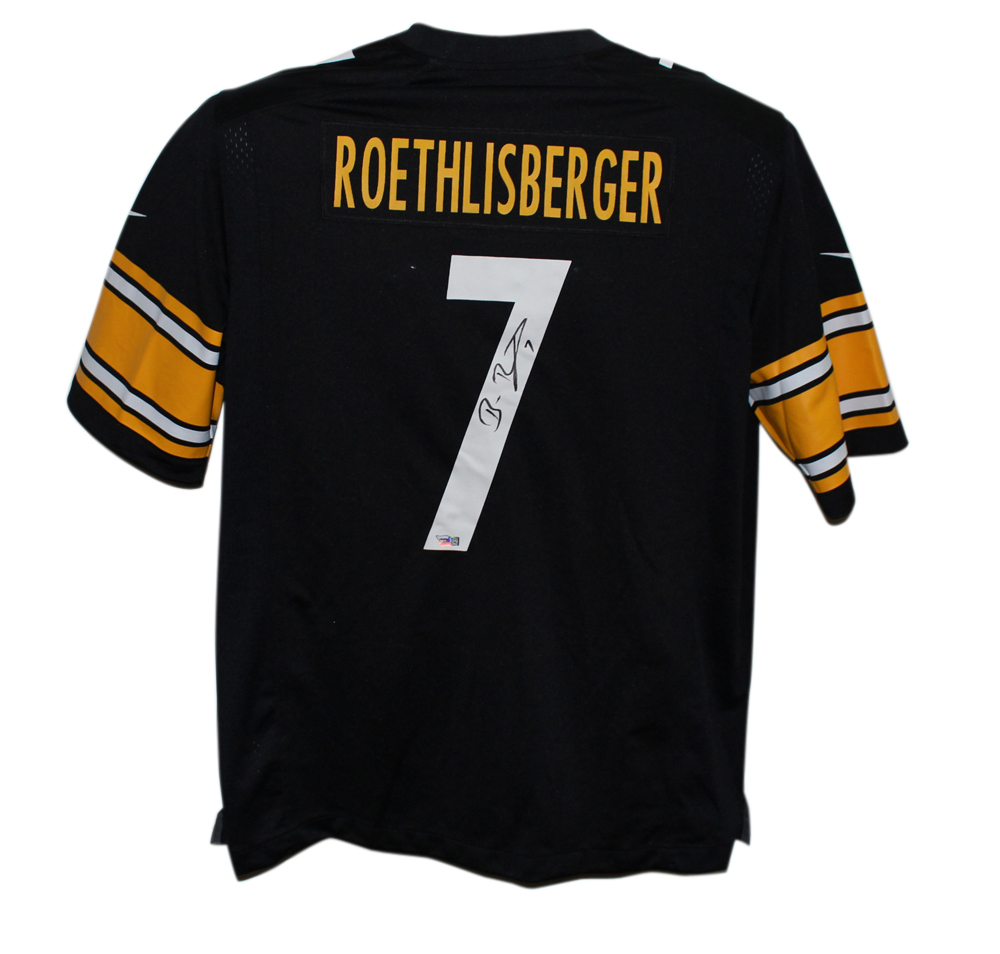 Ben Roethlisberger Signed Pittsburgh Steelers Black Nike XL Jersey FAN