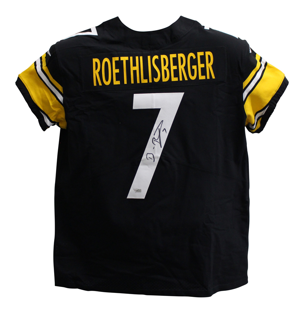 Ben Roethlisberger Signed Pittsburgh Steelers Black Vapor 48 Jersey FAN 28557
