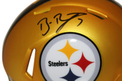 Ben Roethlisberger Signed Pittsburgh Steelers Blaze Mini Helmet FAN