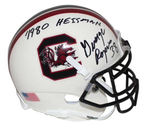 George Rogers Signed South Carolina Gamecocks Mini Helmet Heisman JSA 24786