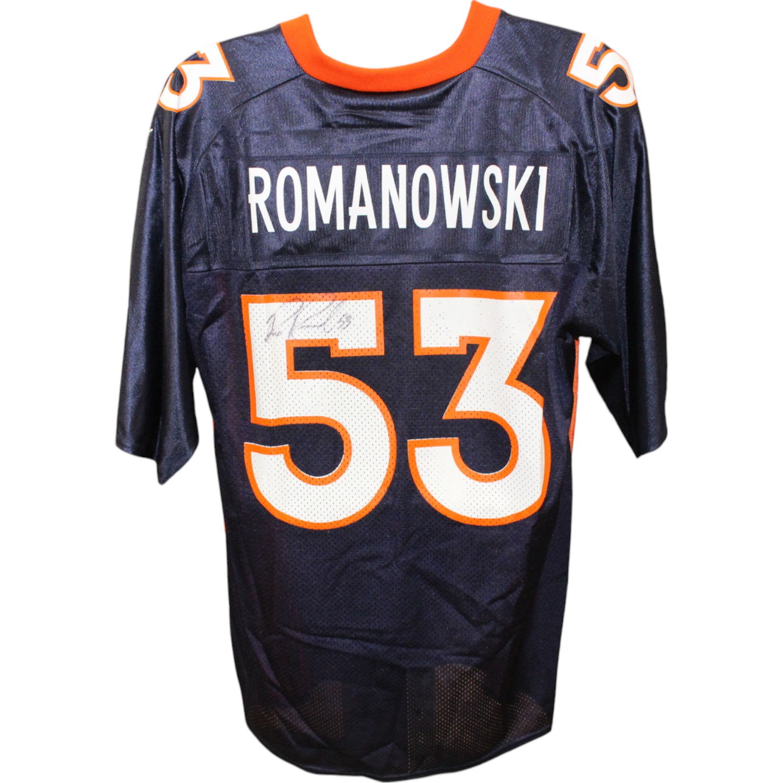 Bill Romanowski Autographed Denver Broncos Puma Replica Jersey Beckett 50038