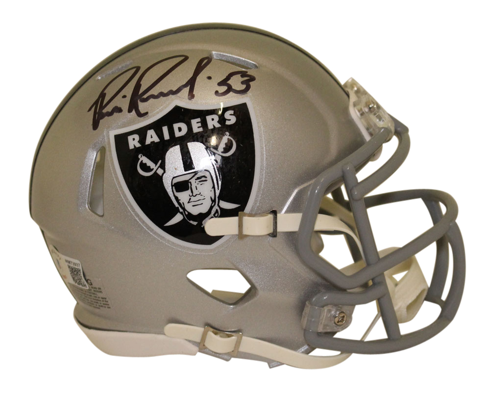 Bill Romanowski Autographed Oakland Raiders Speed Mini Helmet BAS
