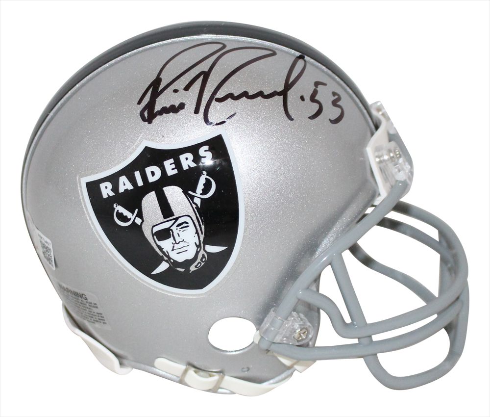 Bill Romanowski Autographed Oakland Raiders VSR4 Mini Helmet BAS