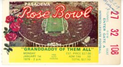 1979 Rose Bowl USC Trojans vs. Michigan Wolverines Ticket Stub AS IS 56104