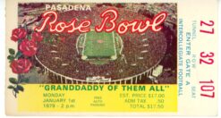 1979 Rose Bowl USC Trojans vs. Michigan Wolverines Ticket Stub 56103