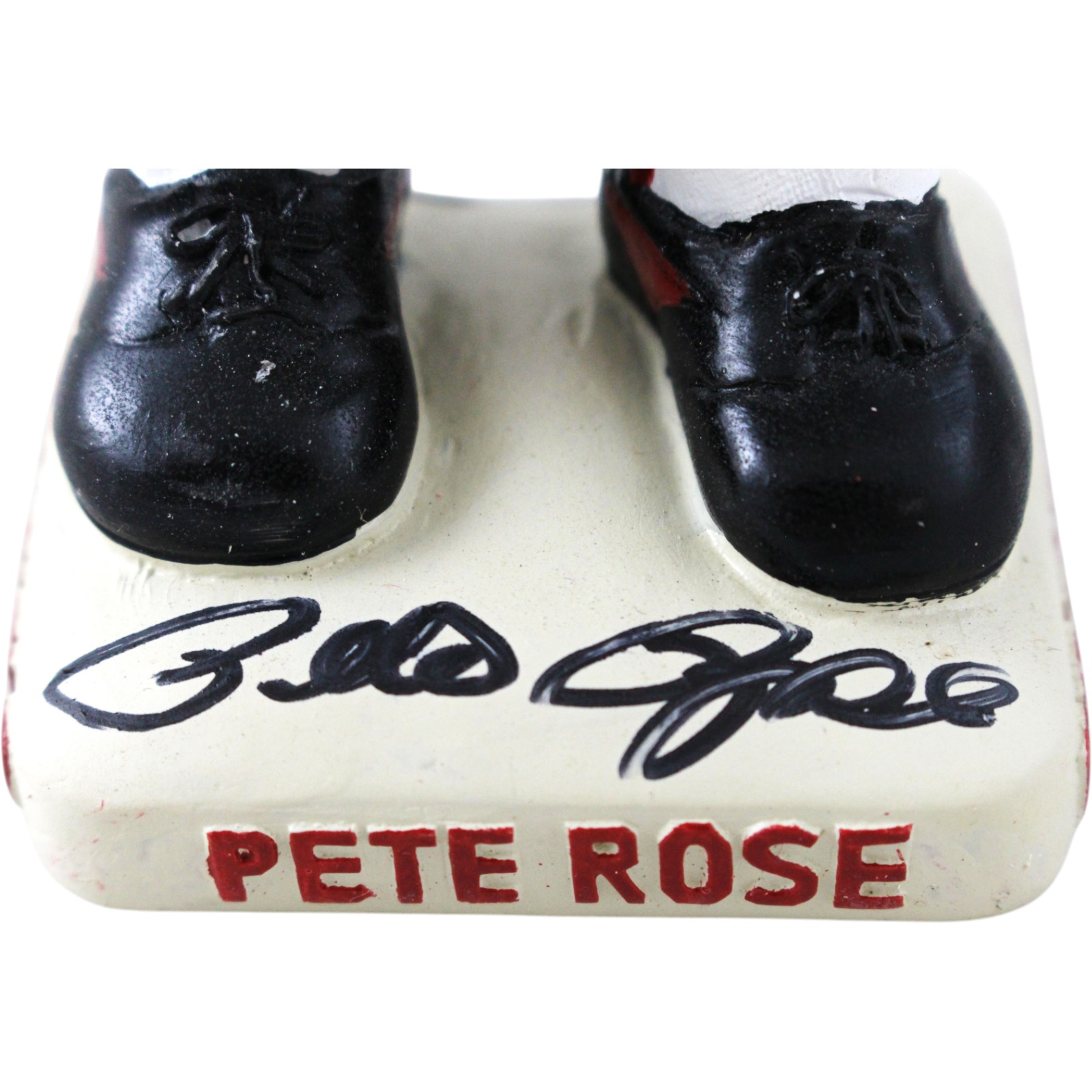 Pete Rose Autographed/Signed Cincinnati Reds Bobblehead Mounted Memories 59175