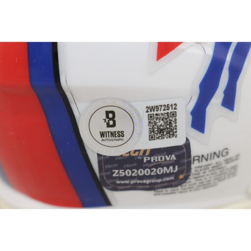 Greg Rousseau Autographed/Signed Buffalo Bills Mini Helmet Beckett Witness 50917