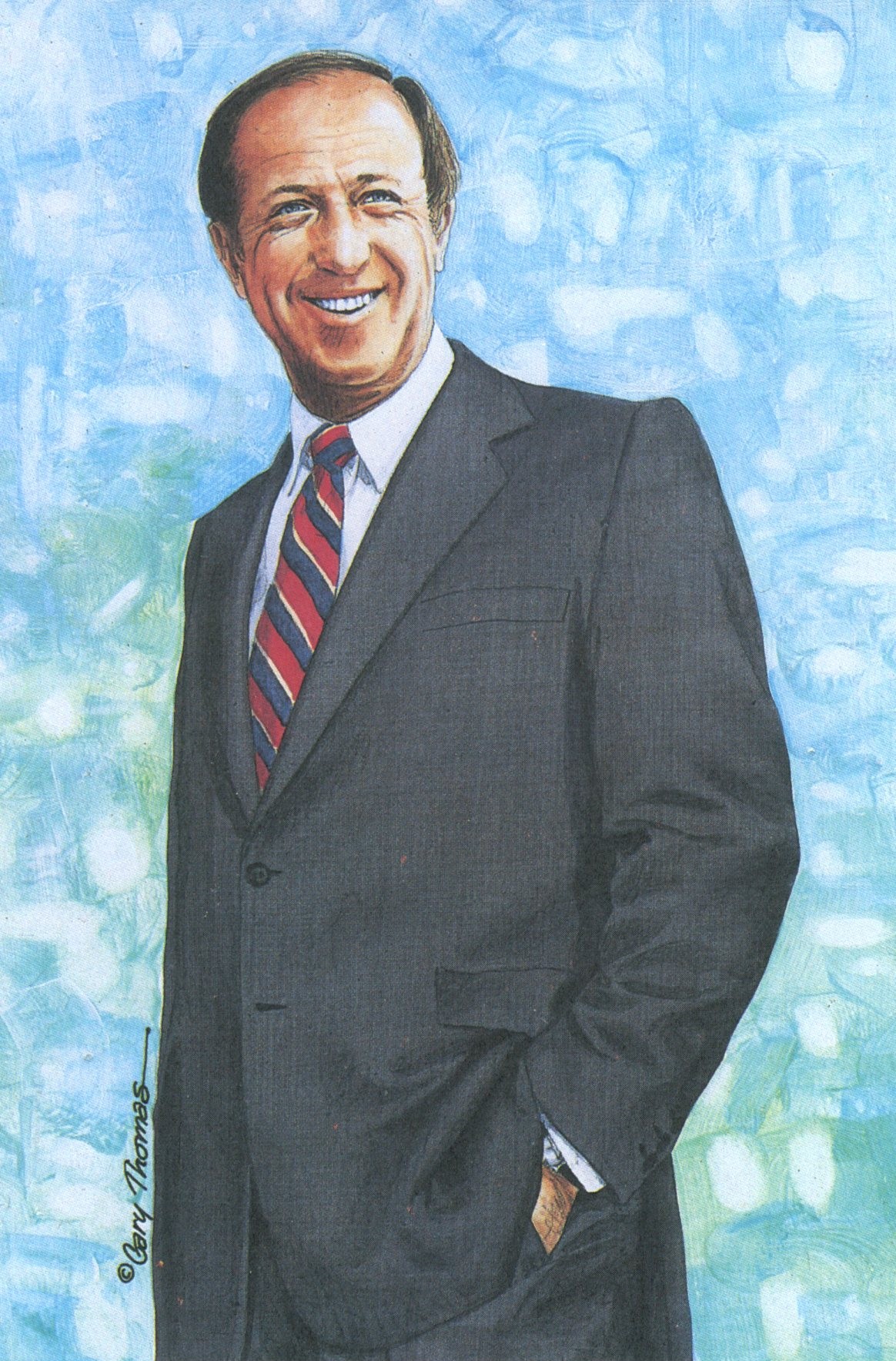 Pete Rozelle NFL Goal Line Art Card Series 1 No Pete Rozelle NFL Goal Line Art Card Series 1 No. 24 LE /5000 58148