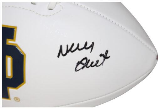 Rudy Ruettiger Autographed/Signed Notre Dame Logo Football Beckett