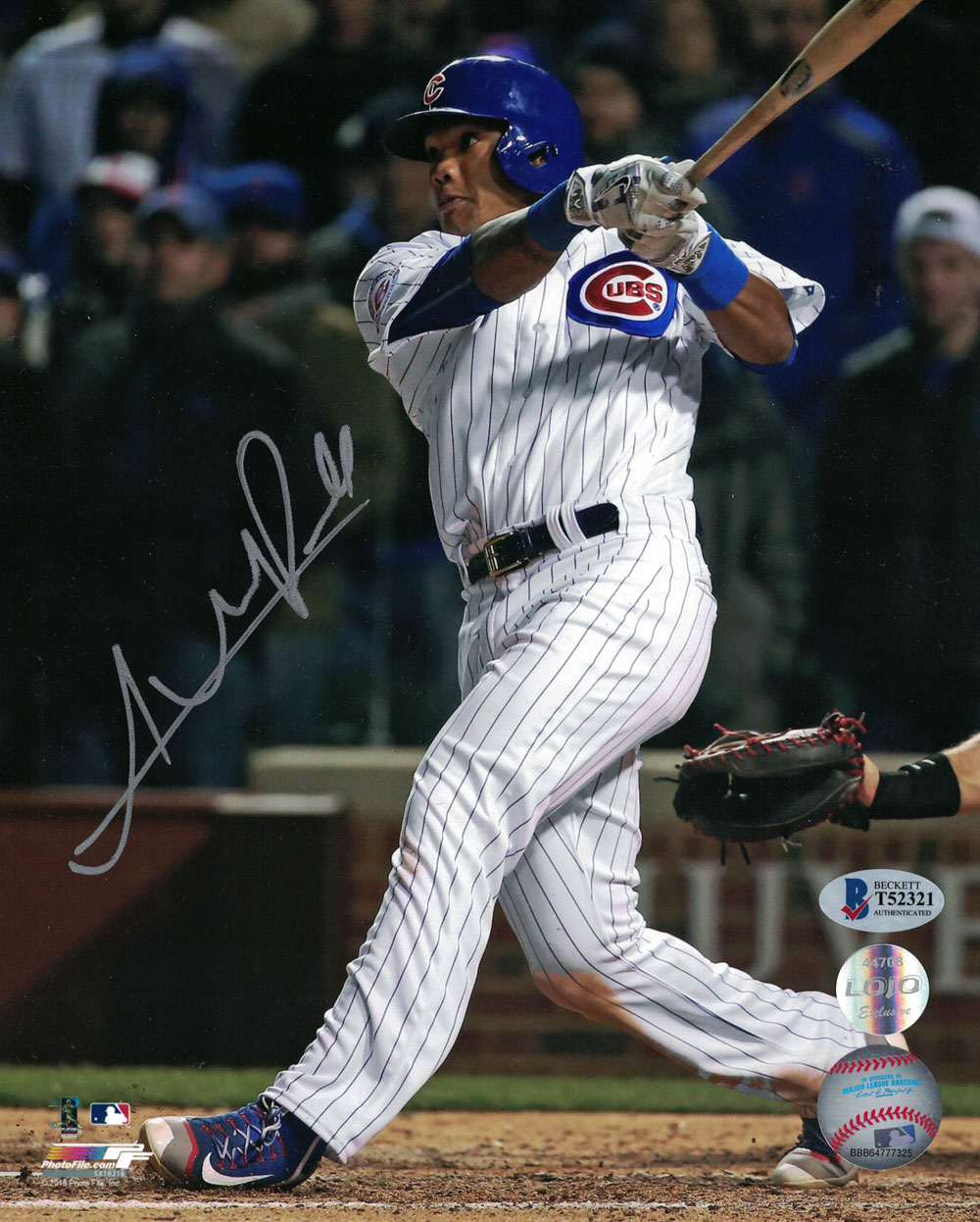 Addison Russell Autographed/Signed Chicago Cubs 8x10 Photo BAS 27300 PF