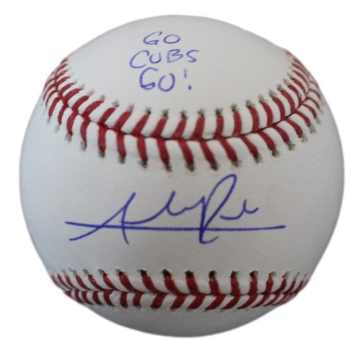 Addison Russell Autographed Chicago Cubs OML Baseball Go Cubs Go JSA 24709