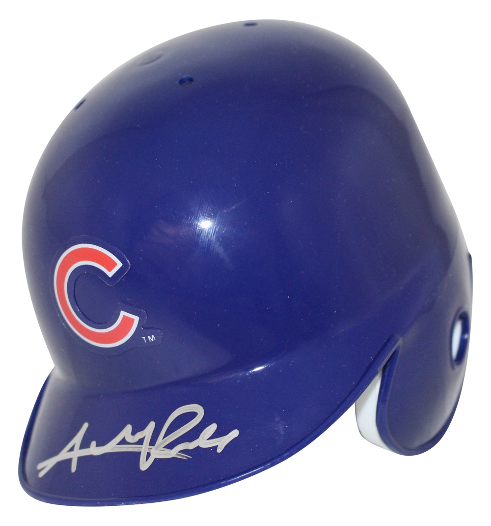 Addison Russell Autographed/Signed Chicago Cubs Mini Batting Helmet BAS 27264