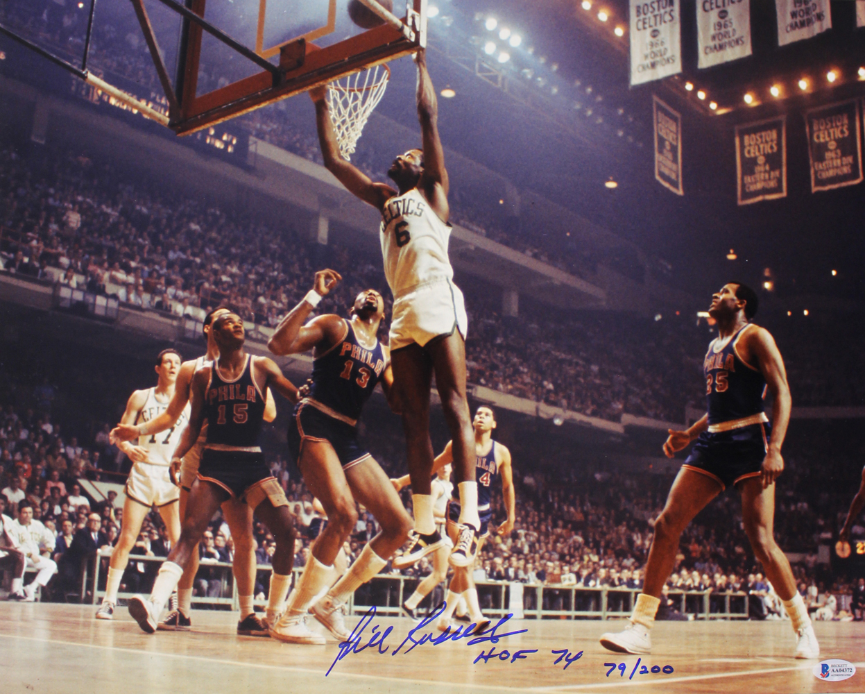 Bill Russell Autographed Boston Celtics 16x20 Photo LE 79/200 HOF Beckett