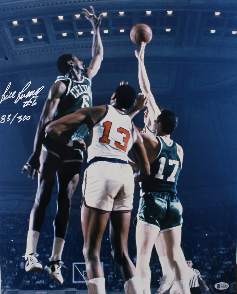 Bill Russell Autographed Boston Celtics 16x20 Photo LE 83/300 Beckett