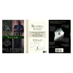 Bill Russell Signed Boston Celtics Russell Rules Book Personalized Beckett 56216