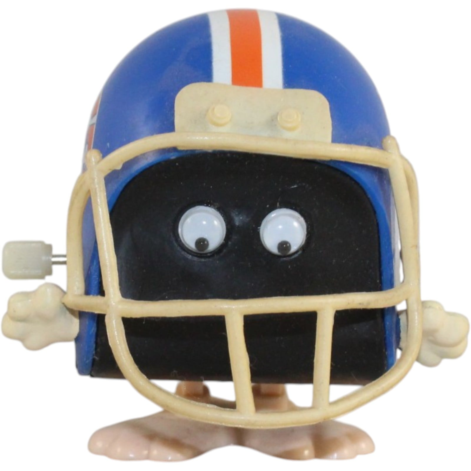 Denver Broncos NFL Toughies Russ Wind Up Toy Helmet Vintage Collectible 57987