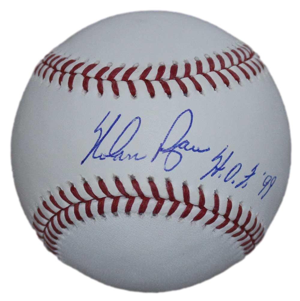 Nolan Ryan Autographed/Signed Texas Rangers OML Baseball HOF BAS 31261