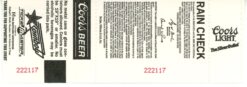 Nolan Ryan Texas Rangers 303rd Win 5000th inning vs. Orioles Ticket 56260