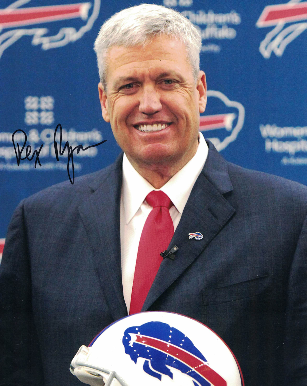 Rex Ryan Autographed/Signed Buffalo Bills 8x10 Photo Coach 30227