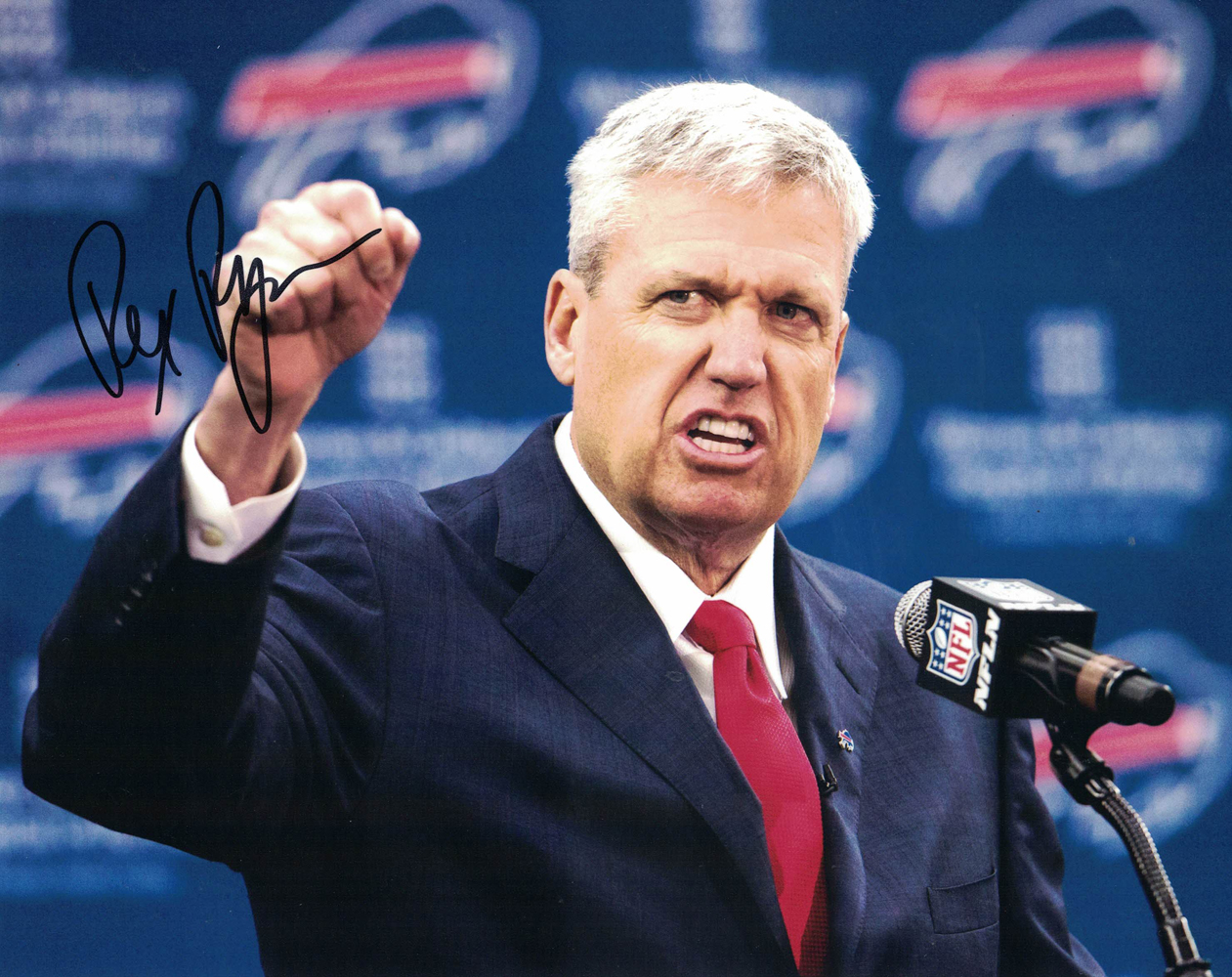 Rex Ryan Autographed/Signed Buffalo Bills 8x10 Photo Coach 30228