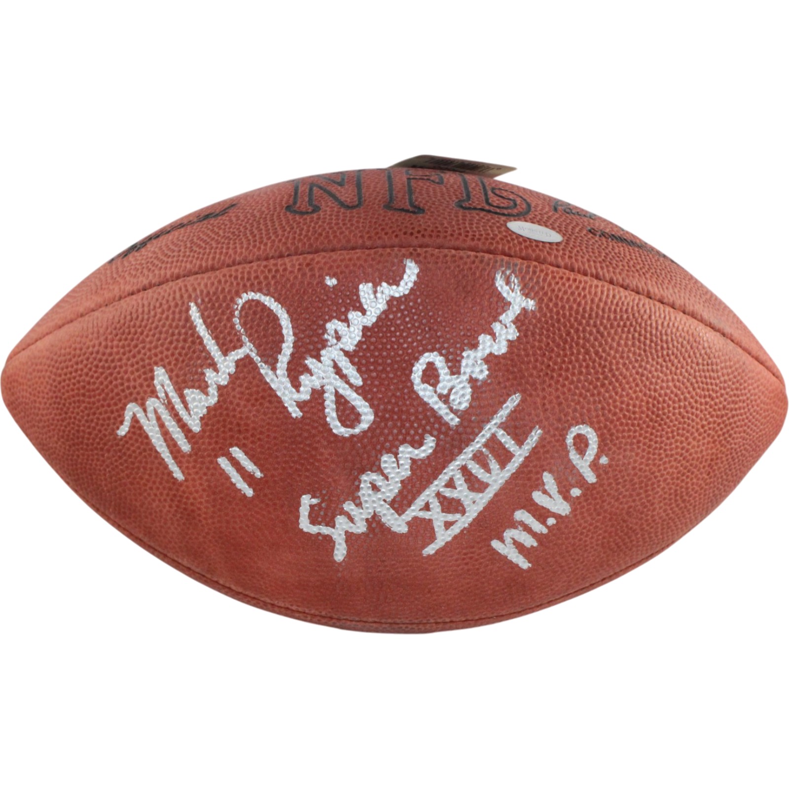 Mark Rypien Signed Washington Redskins AS IS Wilson Football SB MVP MM 55439