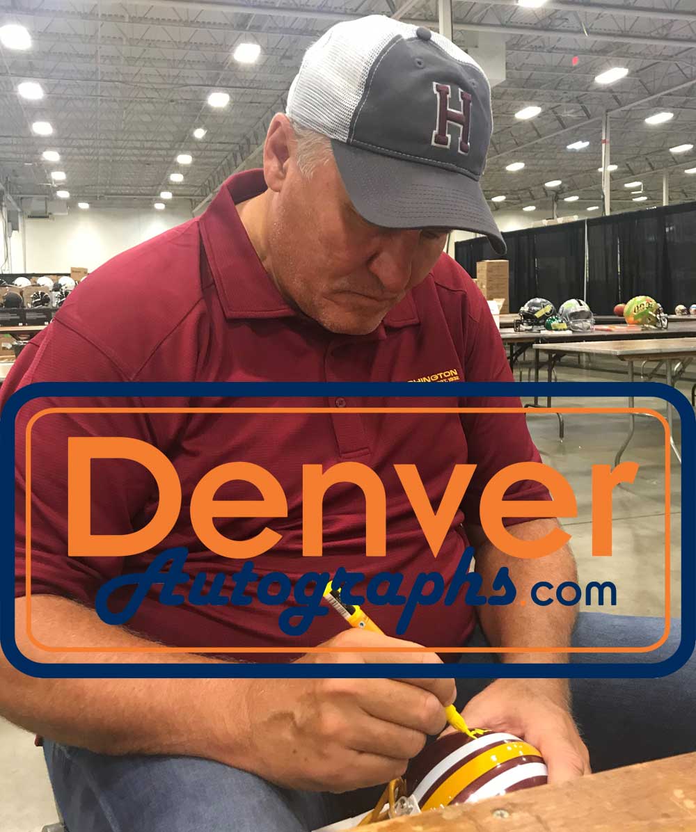 Mark Rypien Signed Washington Redskins VSR4 Mini Helmet SB MVP BAS