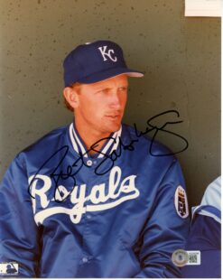 Bret Saberhagen Autographed/Signed Kansas City Royals 8x10 Photo Beckett 55889