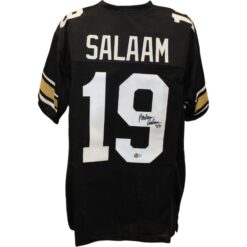 Rashaan Salaam Autographed Colege Style Size XL Black Jersey 94 Beckett 57177