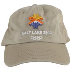 Salt Lake City Olympics 2002 Tan Adjustable Hat 56026