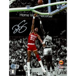 Ralph Sampson Autographed Houston Rockets 8x10 Photo Beckett Witness 49715