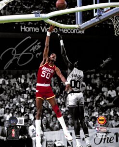 Ralph Sampson Autographed/Signed Houston Rockets 8x10 Photo BAS
