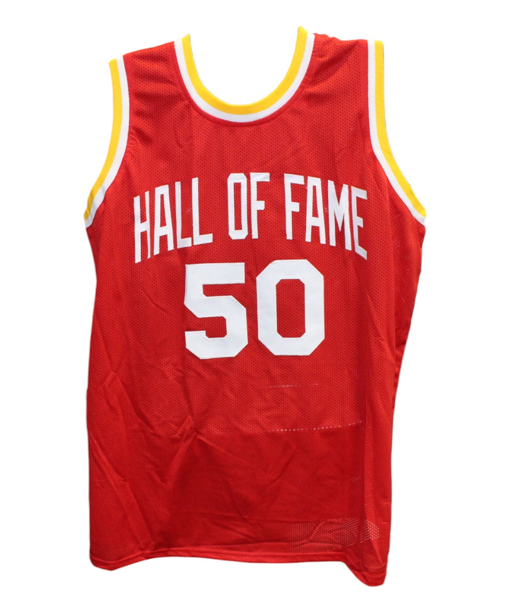 Ralph Sampson Autographed/Signed Pro Style HOF Red Jersey Beckett