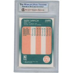 Ralph Sampson Autographed 1988 Fleer #49 Slabbed Trading Card Beckett 50676