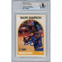 Ralph Sampson Autographed 1989 Hoops #39 Slabbed Trading Card Beckett 50664