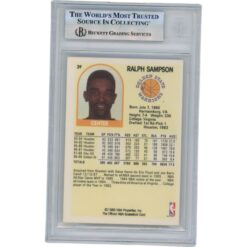 Ralph Sampson Autographed 1989 Hoops #39 Slabbed Trading Card Beckett 50664