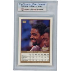 Ralph Sampson Autographed 1990 Skybox #250 Slabbed Trading Card Beckett 50648