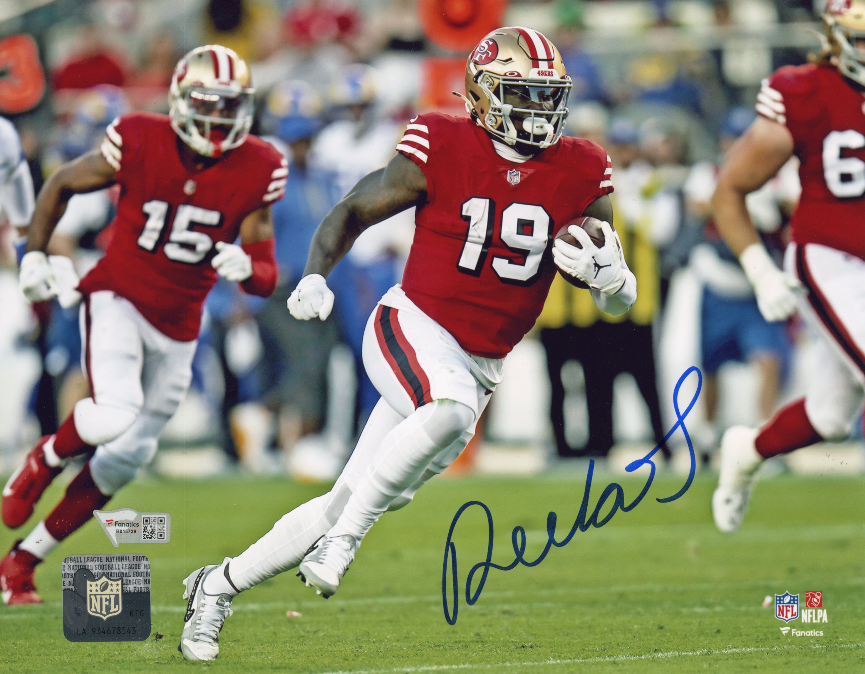 Deebo Samuel Autographed/Signed San Francisco 49ers 8x10 Photo FAN 