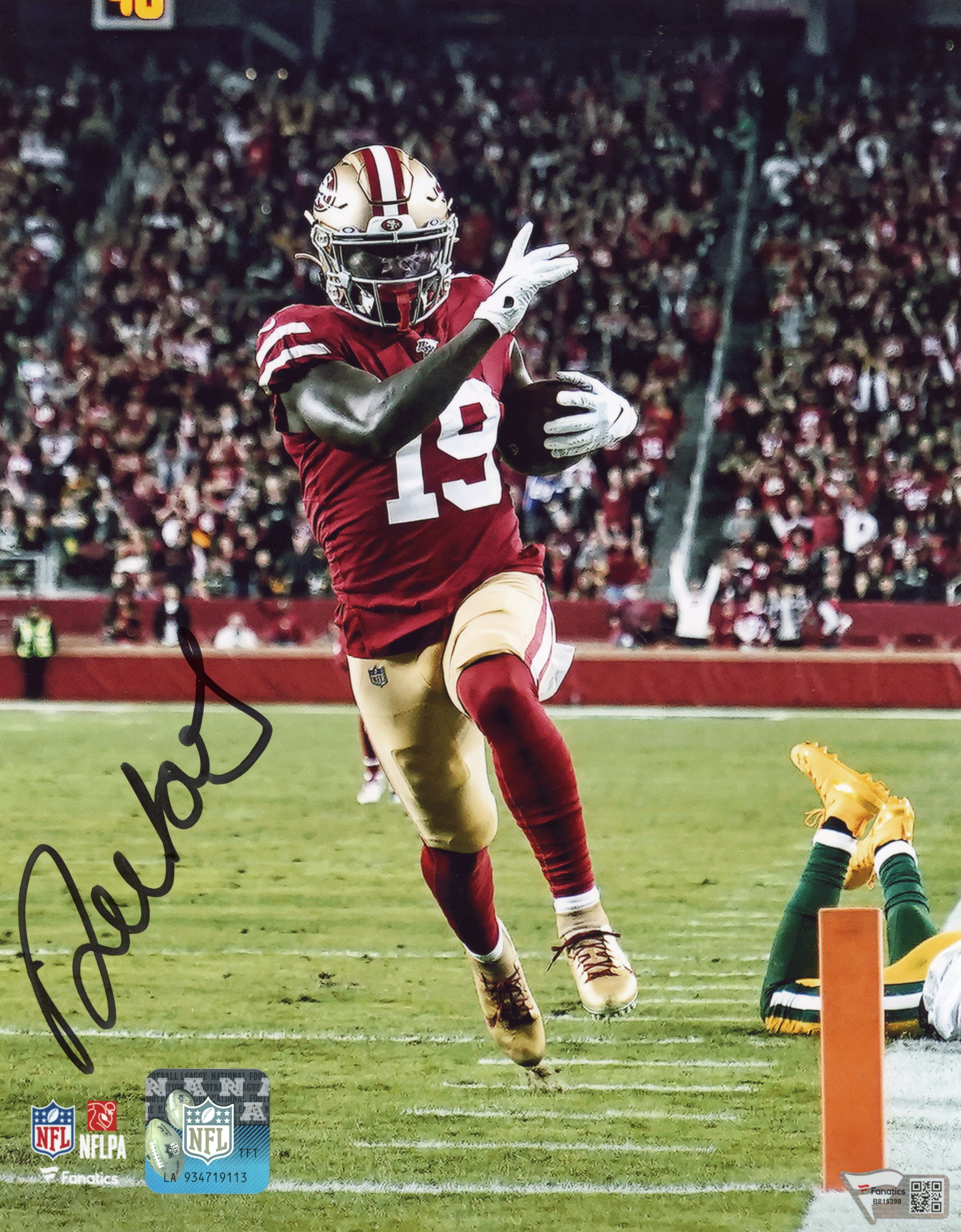 Deebo Samuel Autographed/Signed San Francisco 49ers 8x10 Photo FAN 