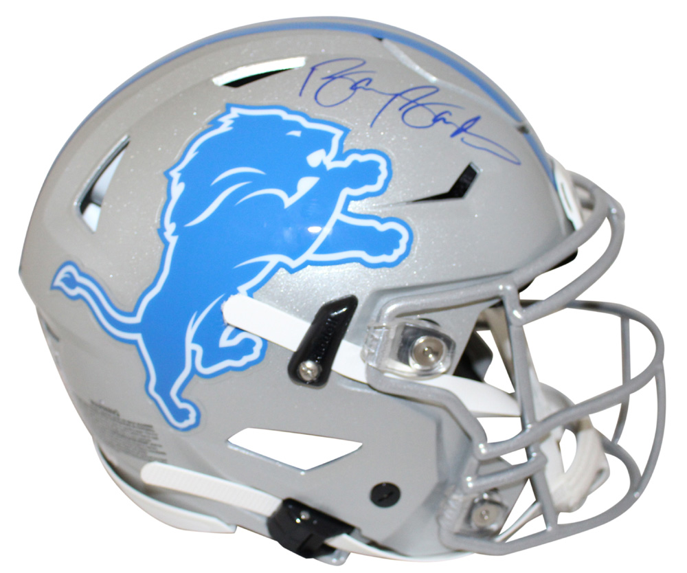 Barry Sanders Autographed Detroit Lions Authentic Speed Flex Helmet BAS 27674