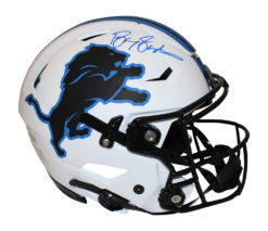 Barry Sanders Signed Detroit Lions Authentic Lunar Speed Flex Helmet BAS