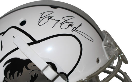 Barry Sanders Signed Oklahoma State Cowboys Authentic Icy White Helmet BAS 25712