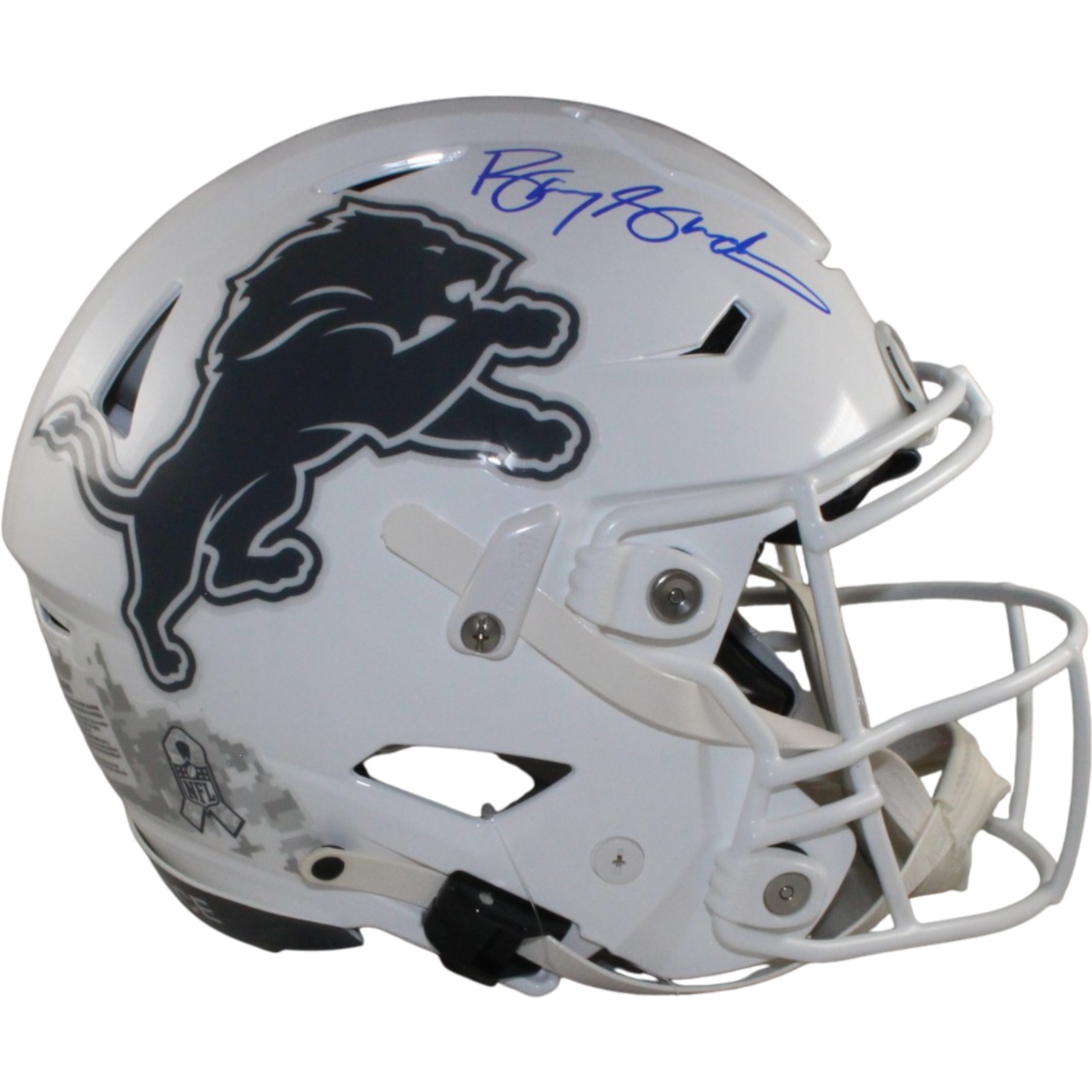 Barry Sanders Autographed Detroit Lions SpeedFlex 24 STS Helmet Beckett W 57140 1 Barry Sanders Autographed Detroit Lions SpeedFlex 24 STS Helmet Beckett W 57140