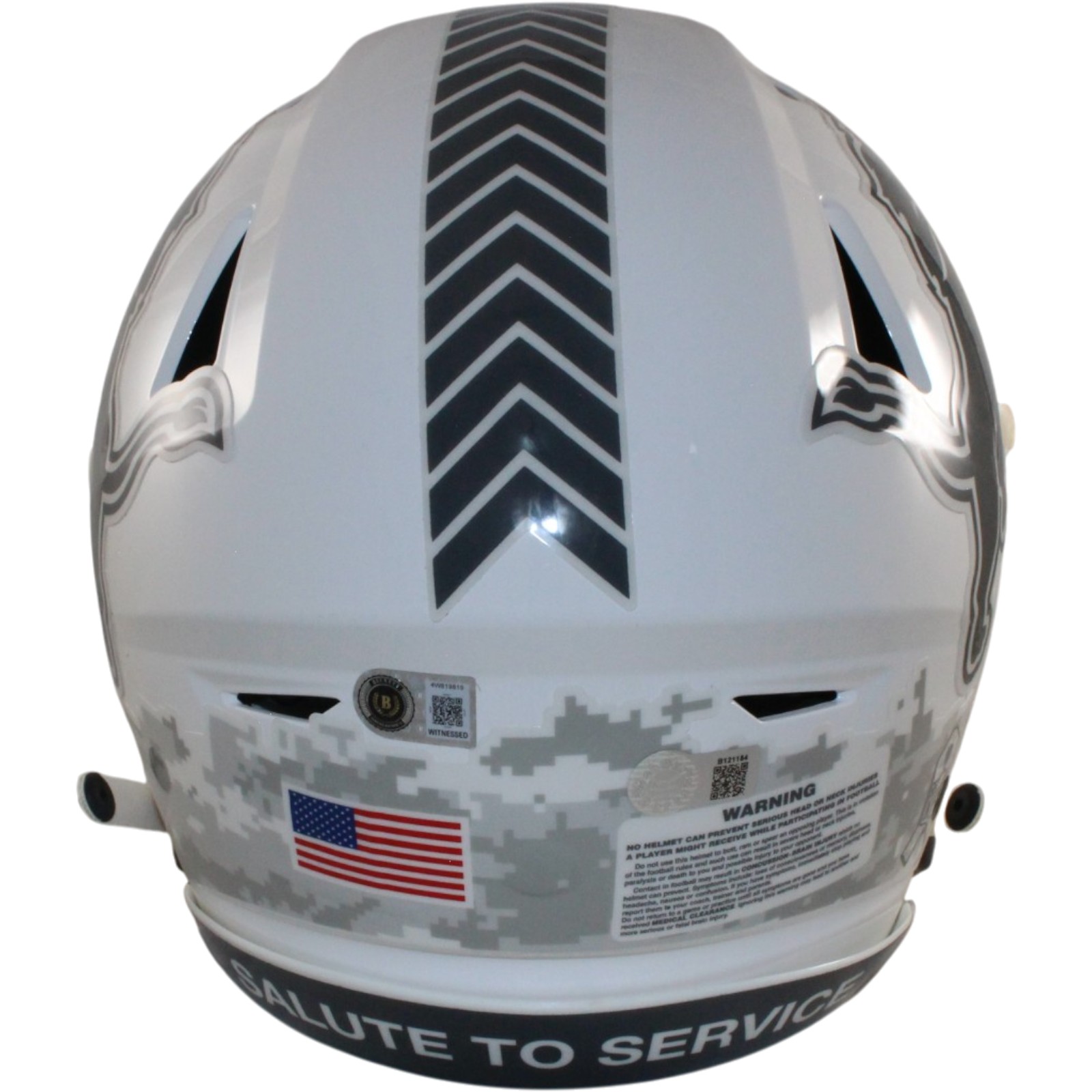 Barry Sanders Autographed Detroit Lions SpeedFlex 24 STS Helmet Beckett W 57140 3 Barry Sanders Autographed Detroit Lions SpeedFlex 24 STS Helmet Beckett W 57140