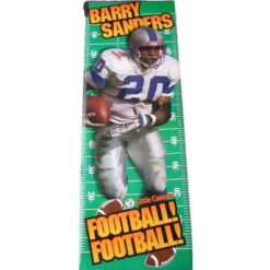 Barry Sanders Detroit Lions 26x75 Little Caesar's Vintage Poster 57566