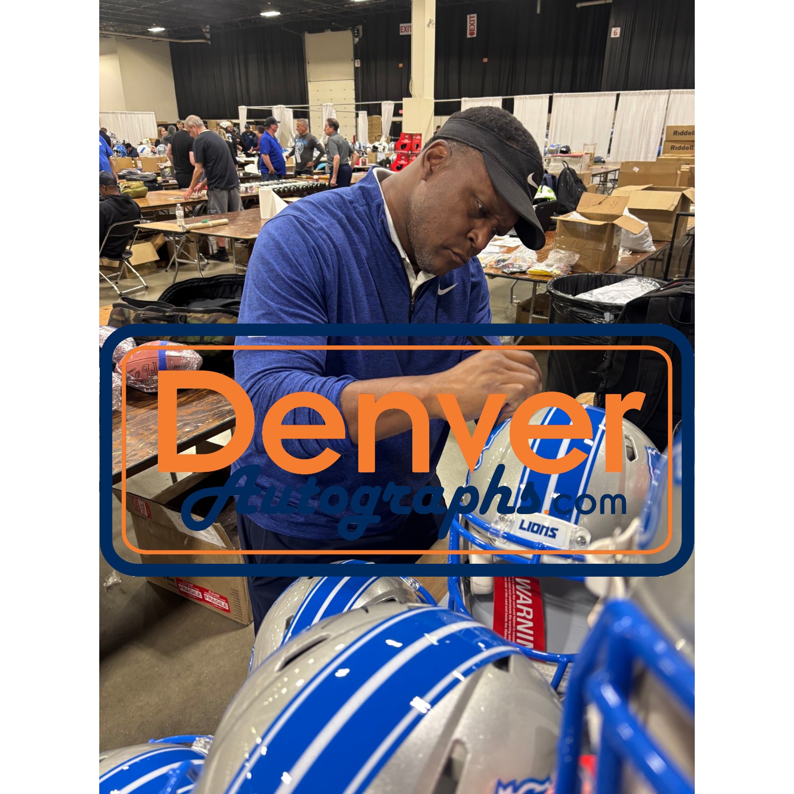 Barry Sanders Autographed Detroit Lions Authentic 22 Alt Helmet Beckett W 57145 7 Barry Sanders Autographed Detroit Lions Authentic 22 Alt Helmet Beckett W 57145