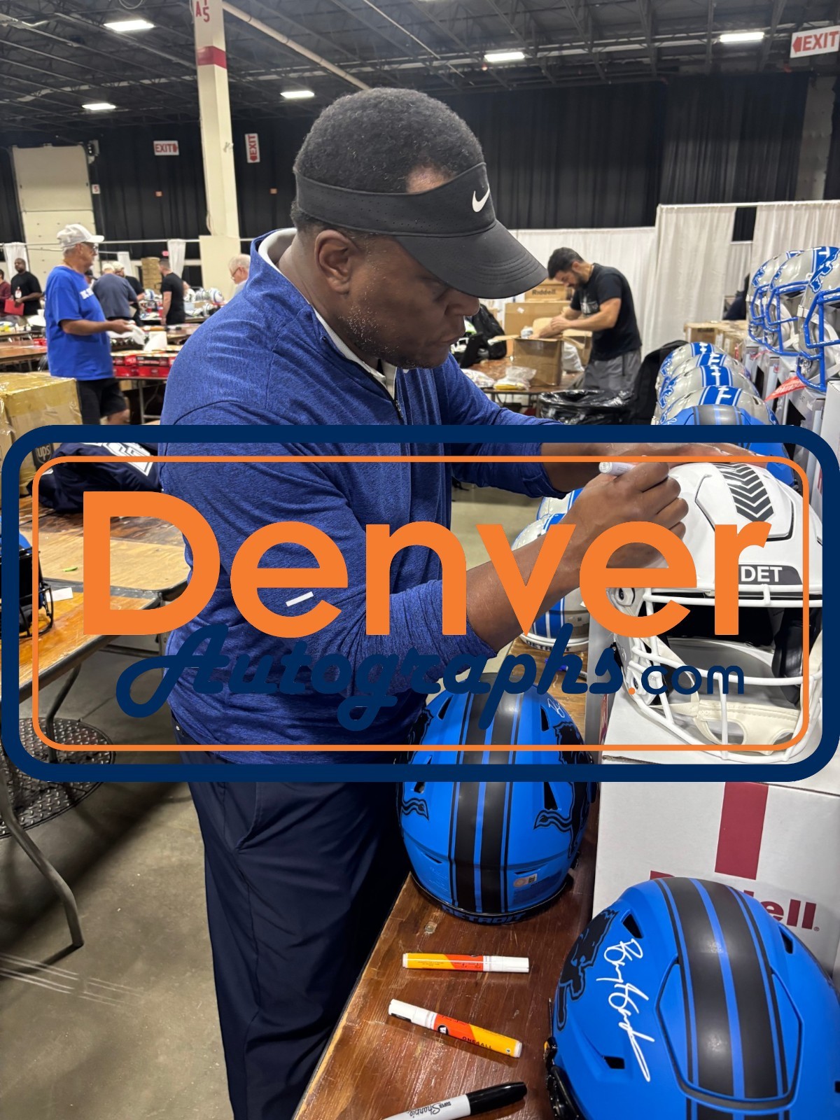 Barry Sanders Autographed Detroit Lions SpeedFlex 24 STS Helmet Beckett W 57140 7 Barry Sanders Autographed Detroit Lions SpeedFlex 24 STS Helmet Beckett W 57140