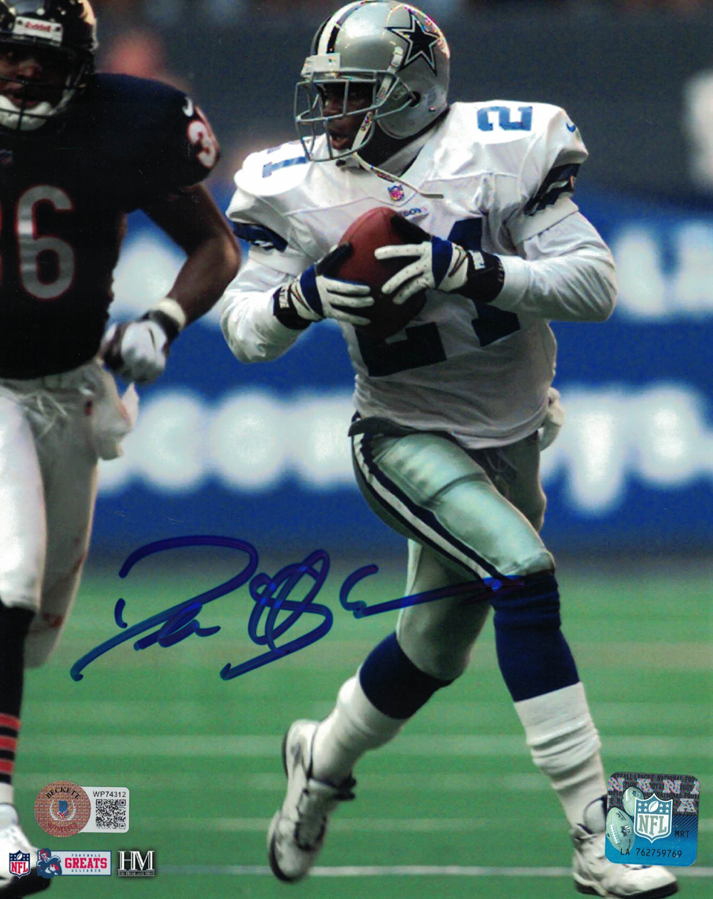 Deion Sanders Autographed/Signed Dallas Cowboys 8x10 Photo Beckett BAS